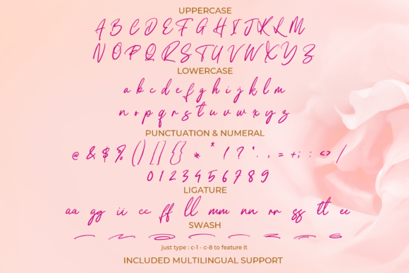 Shiny Hearts Font Poster 8