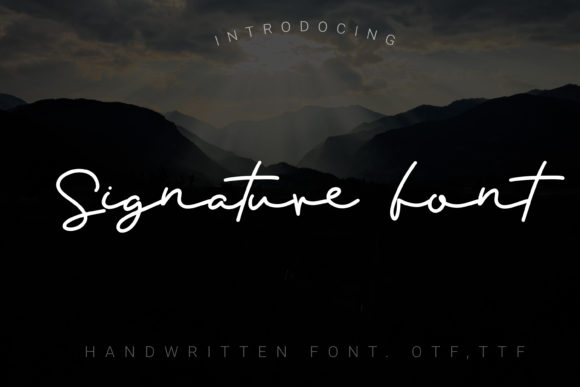 Signature Font Poster 1