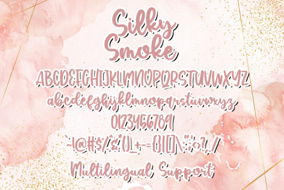 Silky Smoke Font Poster 5