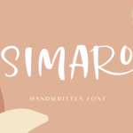 Simaro Font Poster 1