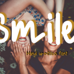 Smile Font Poster 1