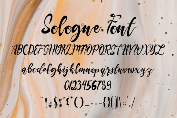 Sologne Font Poster 4