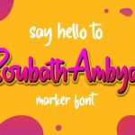 Soubath Ambyar Font Poster 1