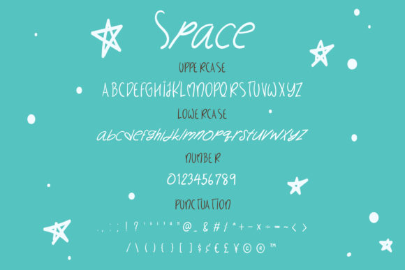 Space Font Poster 3