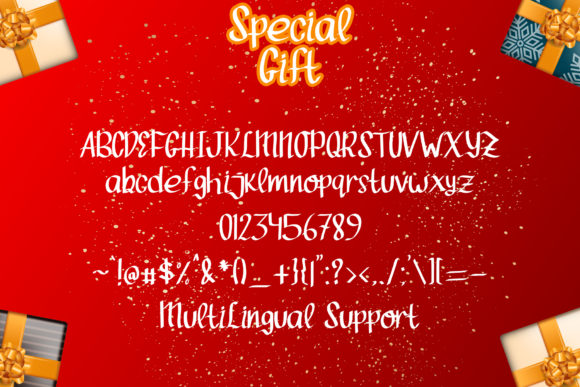 Special Gift Font Poster 5