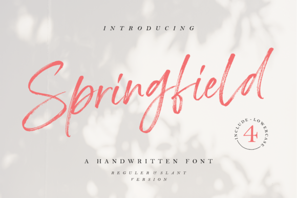 Springfield Font Poster 1