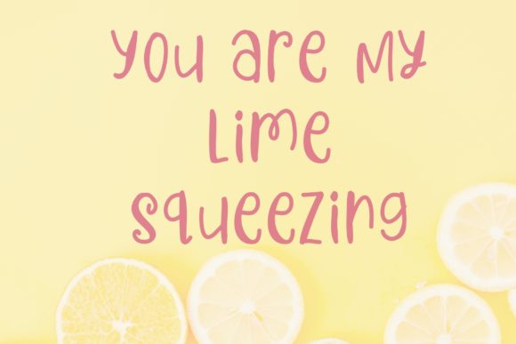 Squash Lemon Font Poster 2