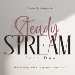 Steady Stream Font Poster 1