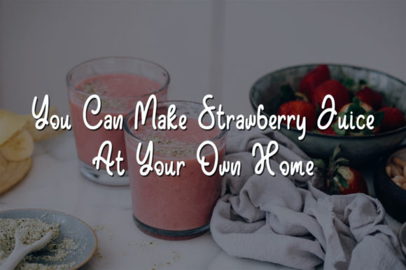 Strawberry Juice Font Poster 2