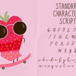 Strawberry Love Font Poster 2