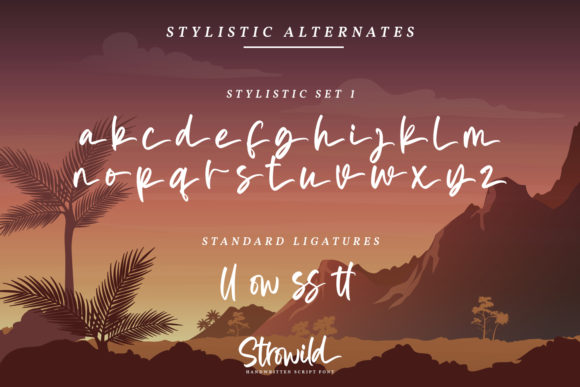 Strowild Font Poster 7