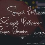 Sugar Lorraine Font Poster 2