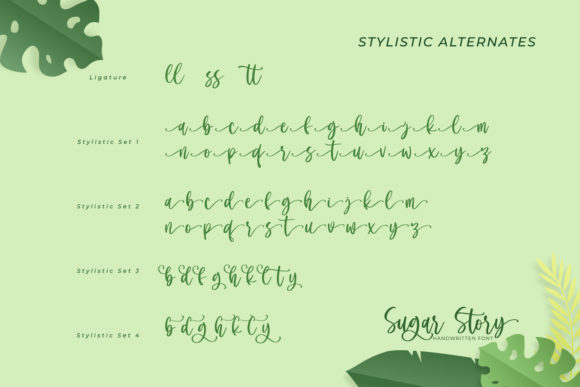 Sugar Story Font Poster 8