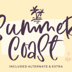 Summer Coast Font Poster 1