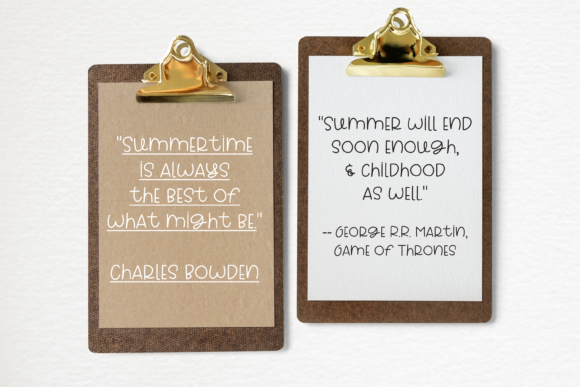 Summer Fun Font Poster 3