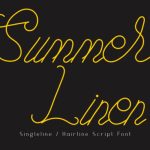 Summer Linen Font Poster 1