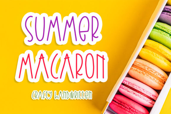 Summer Macaron Font Poster 1