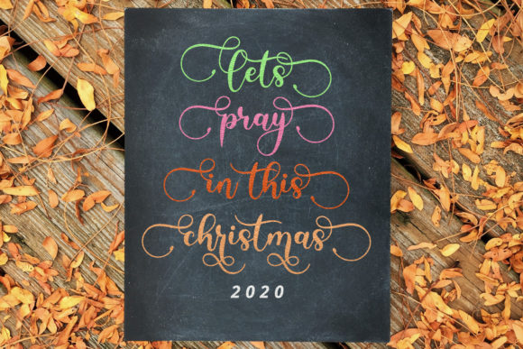 Sunday Christmas Font Poster 7