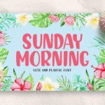 Sunday Morning Font Poster 1