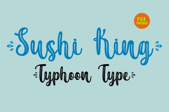 Sushi King Font Poster 3