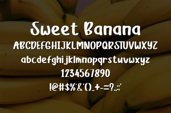 Sweet Banana Font Poster 5