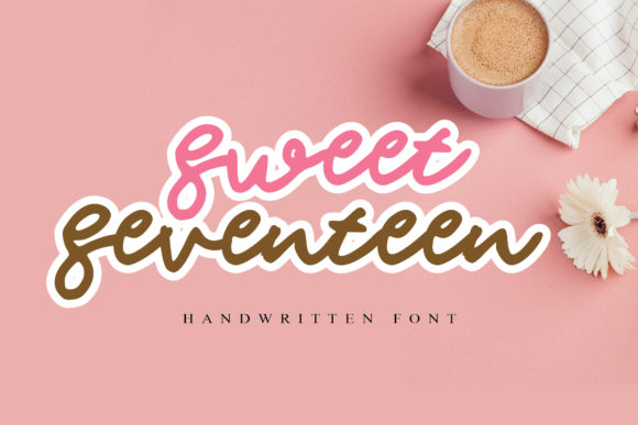 Sweet Seventeen Font Poster 1