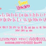 Sweet Unicorn Font Poster 6