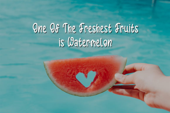 Sweet Watermelon Font Poster 2