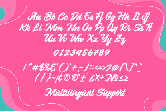 Sweety Milk Font Poster 2