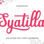 Syatilla Font Poster 1