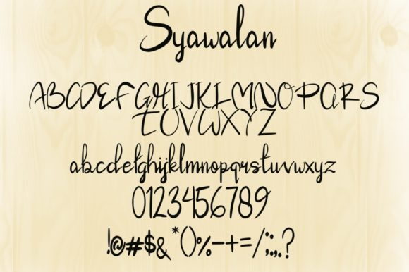 Syawalan Font Poster 5