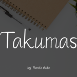 Takumas Font Poster 1