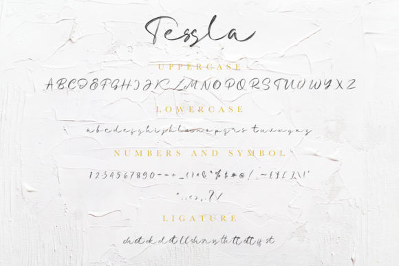 Tessla Font Poster 10