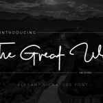 The Great Wall Font Poster 1