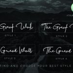 The Great Wall Font Poster 2