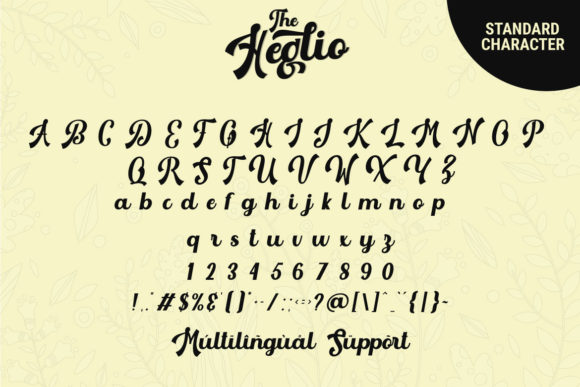 The Heglio Font Poster 9