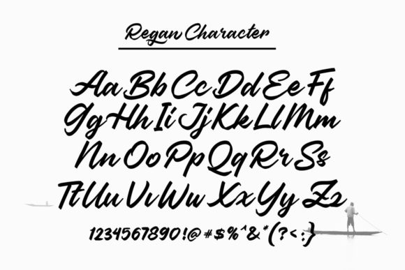 The Regan Script Font Poster 2