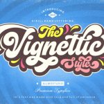 The Vignettic Font Poster 1