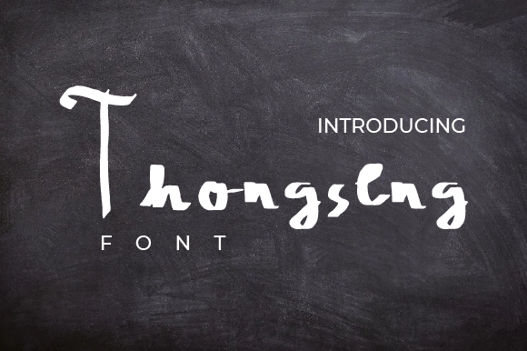 Thongseng Font Poster 2