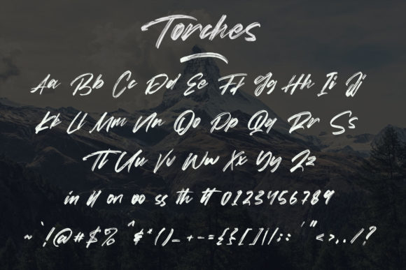 Torches Font Poster 7