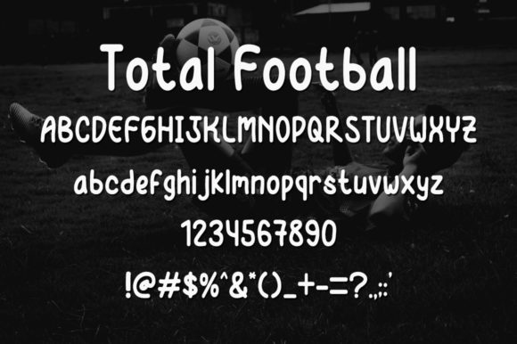 Total Football Font Poster 4