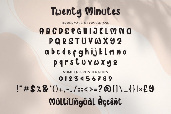 Twenty Minutes Font Poster 6