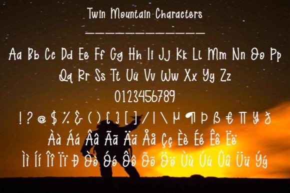 Twin Mountain Font Poster 4