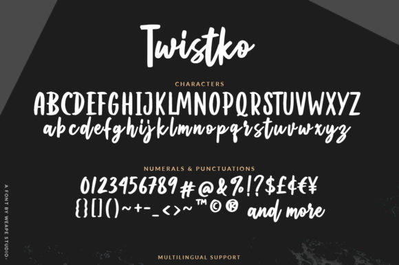 Twistko Font Poster 9