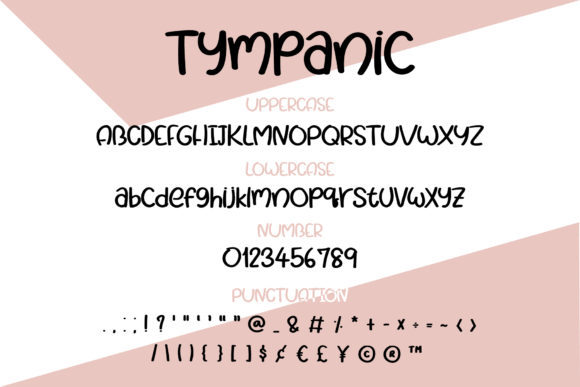 Tympanic Font Poster 3