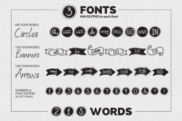 Use Your Words Font Font Poster 13