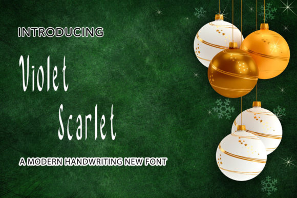 Violet Scarlet Font Poster 1