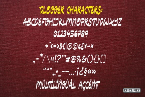 Vlogger Font Poster 6