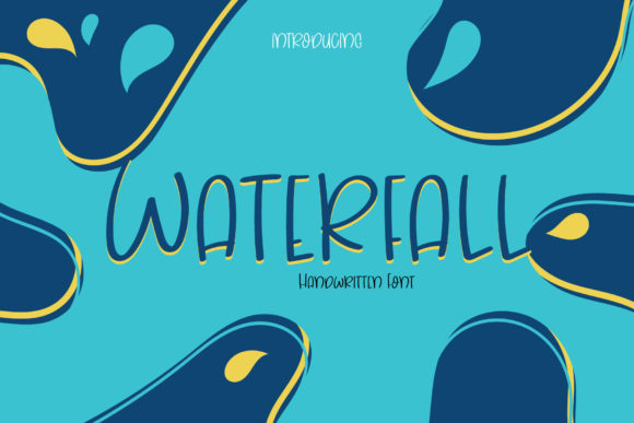 Waterfall Font Poster 1