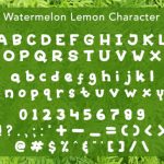 Watermelon Lemon Font Poster 5